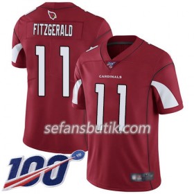 Arizona Cardinals Tröjor Larry Fitzgerald 11 Nike Röd 100th - Herr